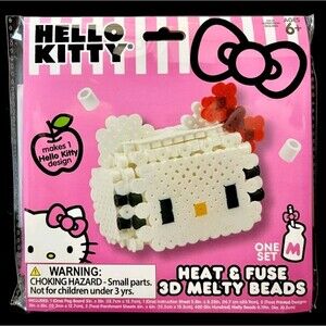 ❤️2/$18 NEW Sanrio Hello Kitty Heat &Fuse 3D Melty Beads Craft Art Kit